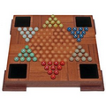 Teakwood Chinese Checkers Set w/ Marbles